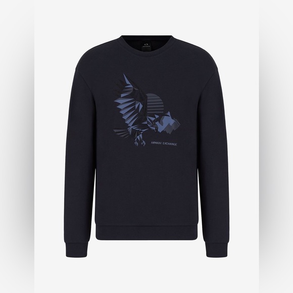 Armani Exchange Eagle Navy Sweatshirts - Picture 8 of 10